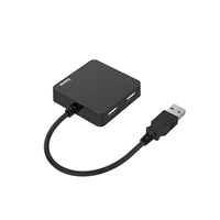 Hama USB 2.0 hub, 1:4, čierna