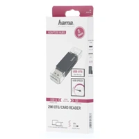 Hama čítačka kariet OTG, USB-A, micro USB, USB 2.0