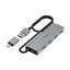 Hama USB-Hub, 4 porty, USB 3.2, 5 Gbit/s, USB-C adaptér, sieťový zdroj