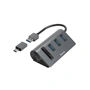 Hama USB hub a čítačka kariet, 5 portov, USB-C adaptér