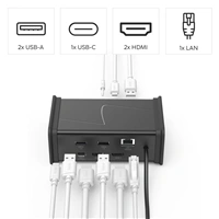 Hama USB-C 3.2 Gen1 hub Connect2Office, 9 portov