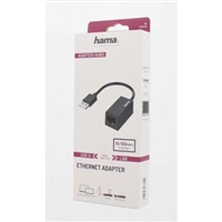 Hama sieťový adaptér USB-A - RJ45, Ethernet 100 Mb/s