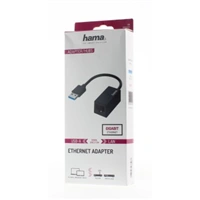 Hama sieťový adaptér USB-A - RJ45, Gigabit Ethernet