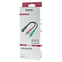 Hama headset redukcia jack 3,5 mm 4pól. na 2x jack vidlicu