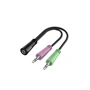 Hama headset redukcia jack 3,5 mm 4pól. na 2x jack vidlicu