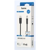 Hama USB 2.0 kábel typ A-B 1,5 m