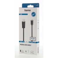 Hama micro USB 2.0 kábel 0,75 m