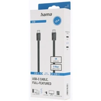 Hama USB-C 3.2 Gen1 kábel, 1,5 m, 5 Gb/s, 100 W