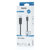 Hama USB-C 3.2 Gen1 kábel typ A-C 0,75 m, čierny