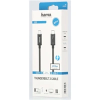 Hama Thunderbolt 3 kábel, USB-C, 0,5 m, 40 Gb/s, 100 W (rozbalený)