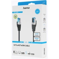 Hama sieťový kábel Cat6a S/FTP RJ45 5 m, tienený, 10 Gb/s