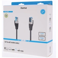 Hama sieťový kábel Cat6a S/FTP RJ45 15 m, tienený, 10 Gb/s