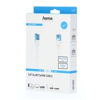 Hama sieťový kábel Cat6 UTP RJ45, plochý, 15 m