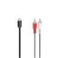 Hama audio adaptérový kábel USB-C na 2 cinch, aktívny, 1,5 m