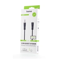 Hama predlžovací audio kábel pre headsety, jack 3,5 mm 4pól., 1,5 m