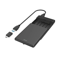 Hama externý box na 2,5" SSD/HDD disk, USB-A + USB-C, SATA, USB 3.2 Gen 1