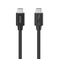 Hama Thunderbolt 5 kábel, USB-C, 1 m, 80 Gb/s, 240 W