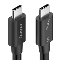 Hama Thunderbolt 5 kábel, USB-C, 1 m, 80 Gb/s, 240 W