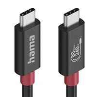 Hama USB-C kábel USB4, 1 m, 80 Gb/s, 240 W
