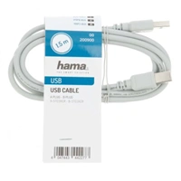 Hama USB 2.0 kábel typ A-B 1,5 m, nebalený