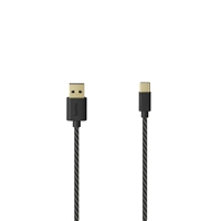 Hama USB-C 2.0 kábel typ A-C, 1,5 m, opletený, blister/displej