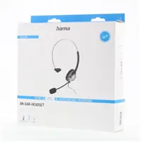 Hama On-ear headset pre bezdrôtové telefóny, mono, jack 2,5 mm, kábel 1,2 m