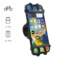 Hama Flexible, držiak mobilu na riadidlá bicykla, pre zariadenia so šírkou 6-8 cm a výškou 13-16 cm