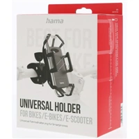 Hama Strong , univerzálny držiak na mobil so šírkou 5-9 cm, na riadidlá bicykla, otočný o 360°