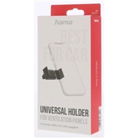 Hama Flipper, univerzálny držiak mobilu vo vozidle, na vetracie lamely, pre šírku 6-8 cm, čierny