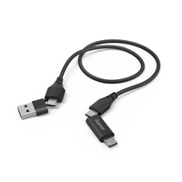 Hama USB kábel 4v1: USB-C, USB-A - USB-C, micro-USB, 1,5 m