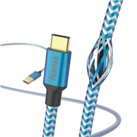 Hama kábel Reflective USB-C 2.0 typ A-C 1,5 m, modrý