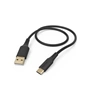 Hama kábel USB-C 2.0 typ A-C 1,5 m Flexible, silikónový, čierny