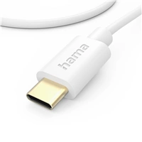 Hama kábel USB-C 2.0 typ C-C 1 m, biely