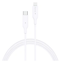 Hama MFi USB-C Lightning kábel pre Apple, 1 m, biely