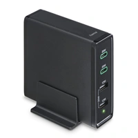 Hama rýchla stolná USB nabíjačka so stojančekom, 2x USB-C PD/QC, 2x USB-A, 60 W