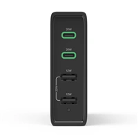 Hama rýchla stolná USB nabíjačka so stojančekom, 2x USB-C PD/QC, 2x USB-A, 60 W