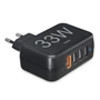 Hama rýchla sieťová USB nabíjačka 4x USB (1x QC), 33 W