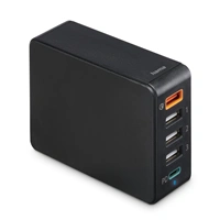 Hama rýchla stolná USB nabíjačka, 4x USB-A, 1x USB-C, PD/QC, 51 W, 1,2 m