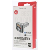 Hama Bluetooth FM transmitter pre autorádio, 2x USB port, mSD