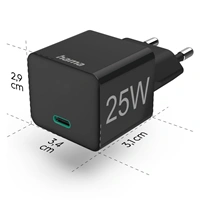 Hama rýchla USB nabíjačka, USB-C PD/QC 25 W