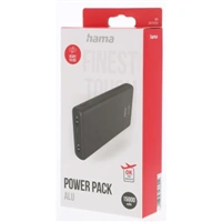 Hama ALU15HD, powerbanka, 15000 mAh, 3 výstupy 1x USB-C, 2x USB-A, hliníkové prevedenie, antracitová