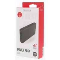 Hama ALU15HD, powerbanka, 15000 mAh, 3 vstupy 1x USB-C, 2x USB-A, hlinkov prevedenie, antracitov