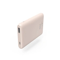 Hama SLIM 5HD, powerbanka, 5000 mAh, 1 A, výstup: USB-A, ruová