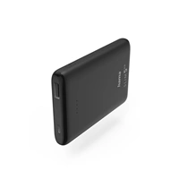 Hama SLIM 5HD, powerbanka, 5000 mAh, 1 A, výstup: USB-A, čierna