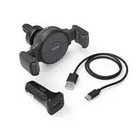 Hama FC-10 Flex-Set, držiak s bezdrôtovou nabíjačkou, Qi, nap. adaptér