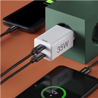 Hama rýchla USB nabíjačka, 2x USB-C PD/QC, 35 W