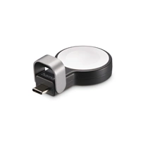 Hama MFi bezdrôtová magnetická nabíjačka pre Apple Watch, USB-C, kompaktná, čierna/biela