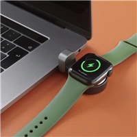 Hama MFi bezdrôtová magnetická nabíjačka pre Apple Watch, USB-C, kompaktná, čierna/biela