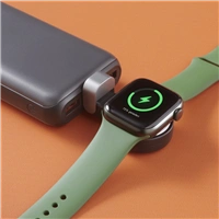 Hama MFi bezdrôtová magnetická nabíjačka pre Apple Watch, USB-C, kompaktná, čierna/biela