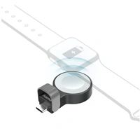 Hama MFi bezdrôtová magnetická nabíjačka pre Apple Watch, USB-C, kompaktná, čierna/biela